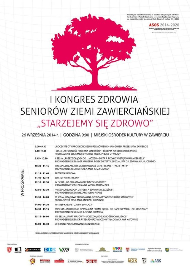 Kongres Zdrowia Seniorów w Zawierciu.