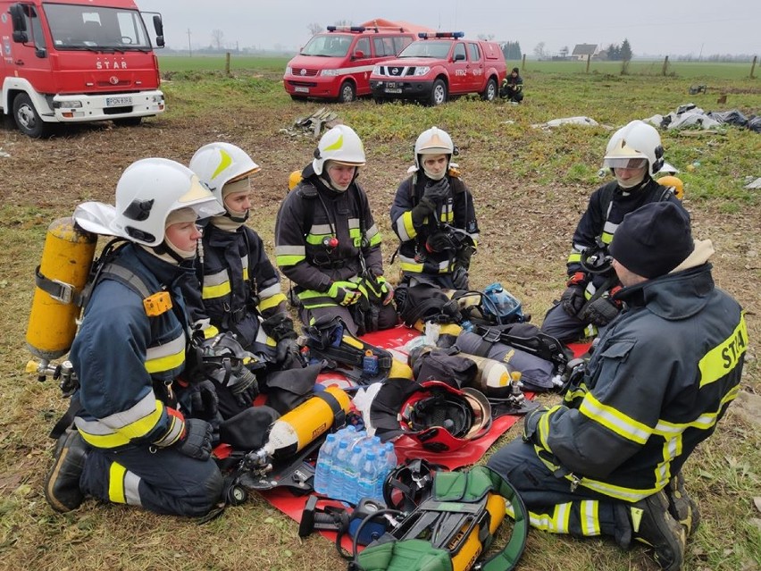 Warsztaty z zakresu pożarów wewnętrznych dla druhów OSP z gminy Kłecko 