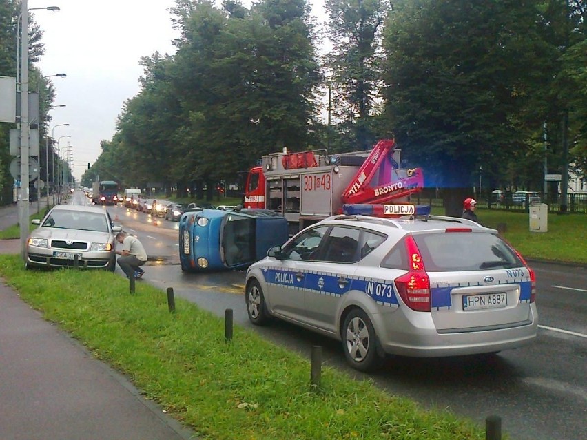 Gdańsk: Wypadek na al. Grunwaldzkiej. Matiz zderzył się ze skodą