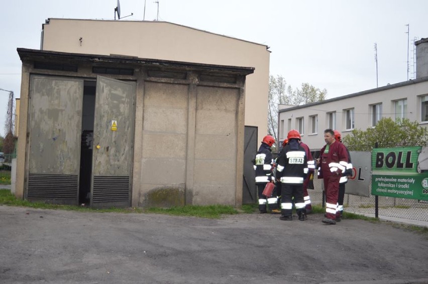 Pożar generatora przy ul. Wyspiańskiego w Pleszewie