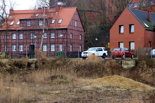 Tak teren tczewskiego zamku wygląda dzisiaj...