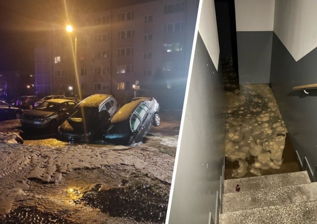 We wtorek, 7 marca, przy ul. Kleina w Bydgoszczy awarii uległ przewód wodociągowy o przekroju 300 milimetrów. Powstało zapadlisko. Uszkodzeniu uległy trzy samochody, zalało też część piwnic. Obecnie trwają prace związane z przywracaniem nawierzchni i usuwaniem skutków awarii.