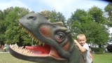 Dinopark w Siemianowicach Śląskich nad stawem Rzęsa