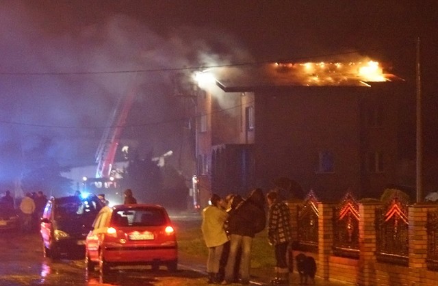 Pożar domu przy ulicy Romańskiej w Kaliszu