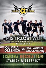 Oleśnicka Olimpia zagra dzisiaj o 15 na stadionie przy Brzozowej!