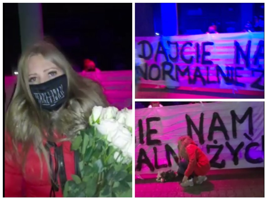 "Chcieliśmy wręczyć białe róże policjantom, by nas nie atakowali". Transparnt na Face 2 Face: "Dajcie nam normalie żyć"