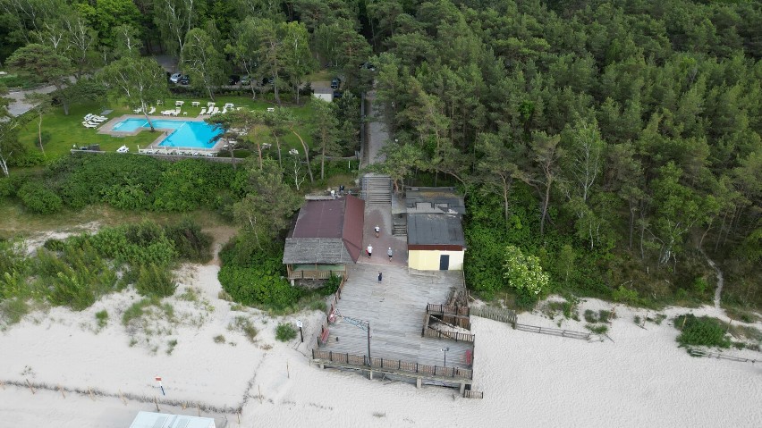 Rusza przebudowa zejścia na plażę przy hotelu Neptun w Łebie