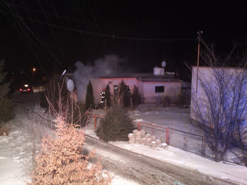 Pożar budynku w gminie Korsze [zdjęcia]