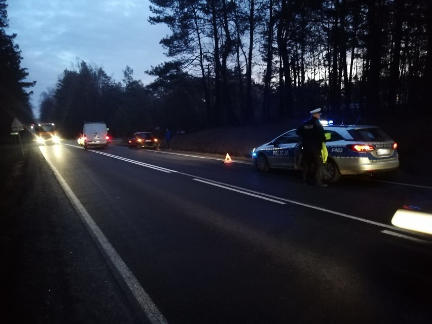 Wypadek na DK 91 w okolicach Fryszerki. W opla uderzyło koło [ZDJĘCIA]