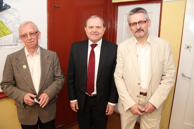 Od lewej: Franciszek Harbacewicz, Janusz Moszkowski i...