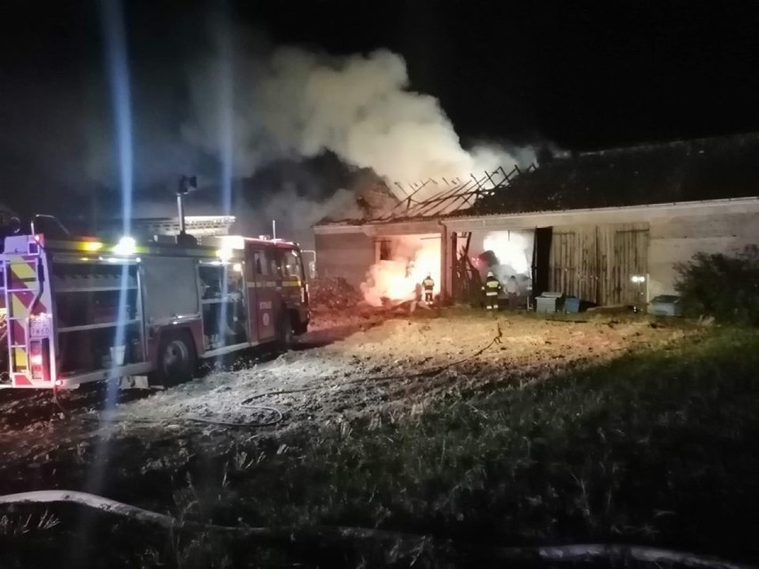 Późnym wieczorem 12 sierpnia 2020 r. doszło do pożaru stodoły w miejscowości Kurcew (gm. Kotlin)