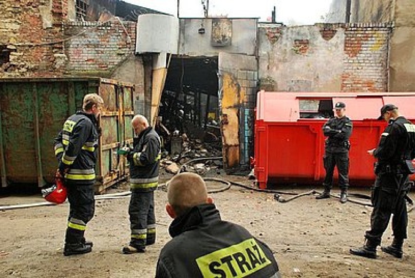 Pożar przy ulicy Piekarskiej w Bytomiu