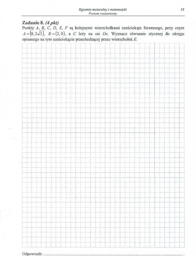 MATURA 2015. MATEMATYKA poziom rozszerzony [ZADANIA, ODPOWIEDZI, ARKUSZE CKE]

Sprawdź arkusze z zeszłego roku!