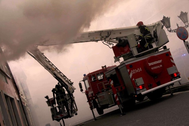 Pożar w Międzychodzie - 15 stycznia 2015