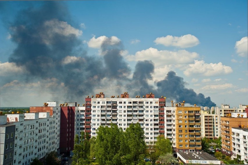 Pożar przy ul Północnej we Wrocławiu