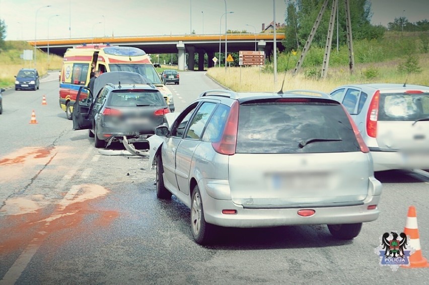 Stłuczka na ul. 1 Maja w Wałbrzychu