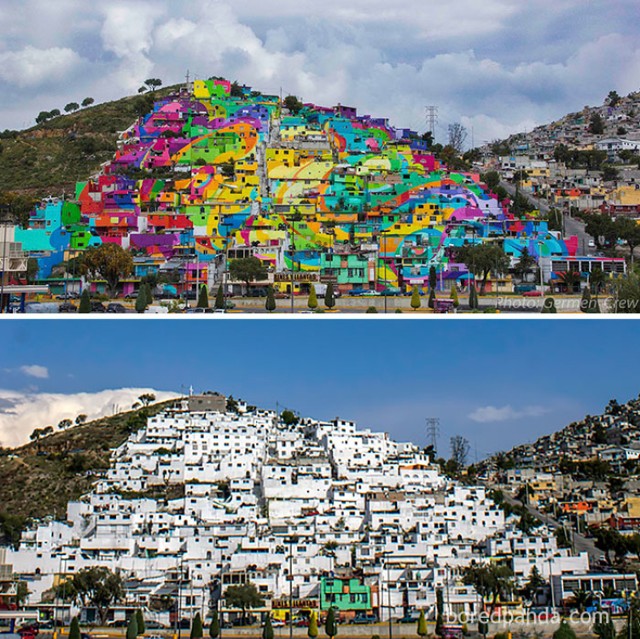 Znane murale przed i po. Tak prace grafików zmieniły okolicę [ZDJĘCIA]