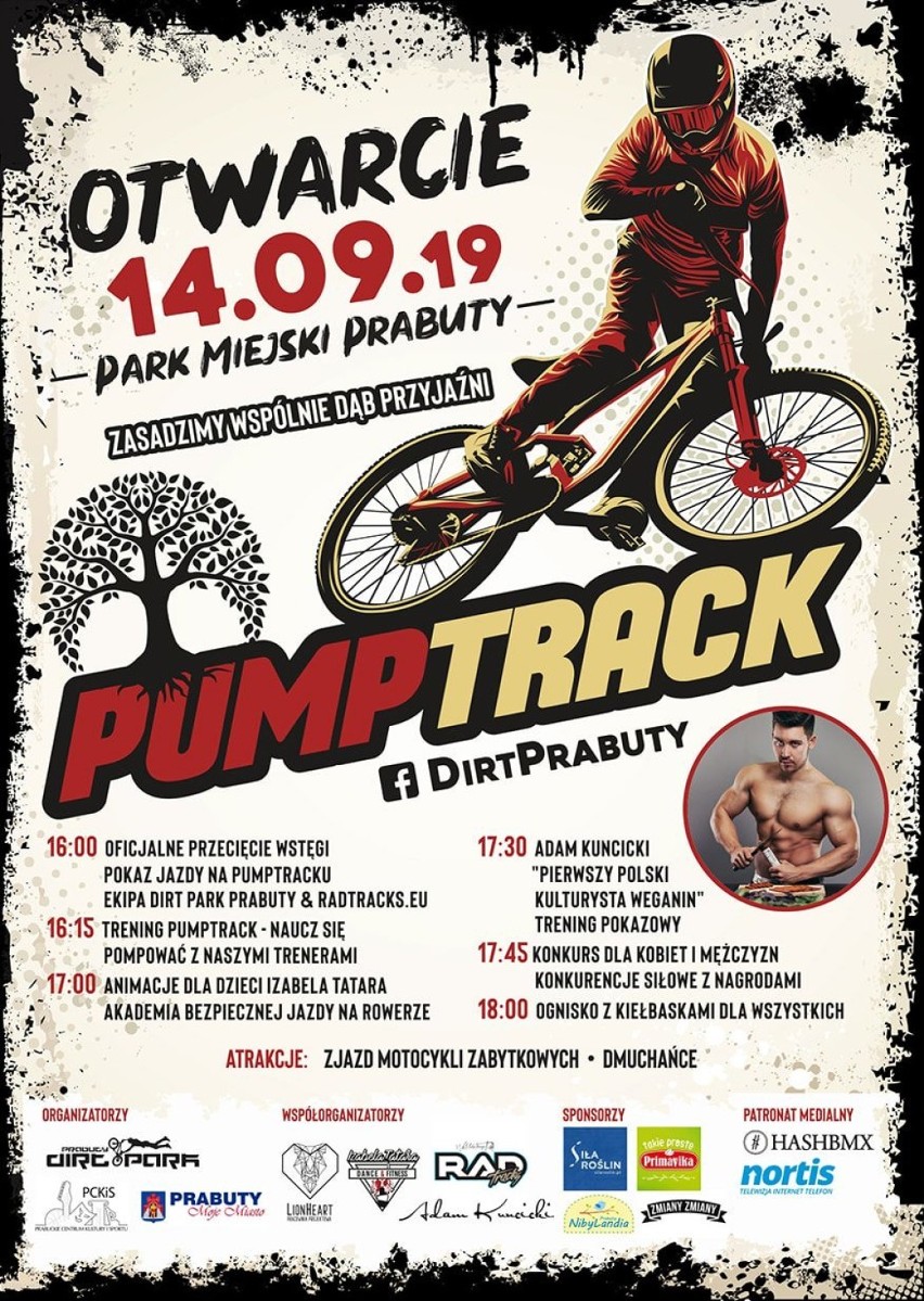 Budowa pumptracka w Prabutach zakończona! W najbliższą sobotę oficjalne otwarcie toru