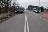 Wypadek w gminie Kiełczygłów. 25-latek trafił do szpitala