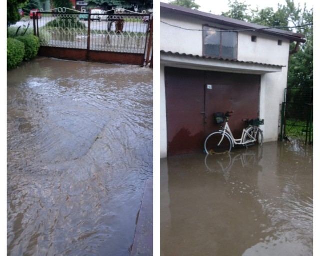 Posesja w centrum Zbiczna zalewana jest przez deszczówkę od wielu lat