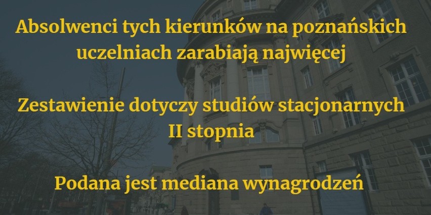 W jakich zawodach zarabia się najwięcej? Po tych poznańskich kierunkach nawet 8000 zł!