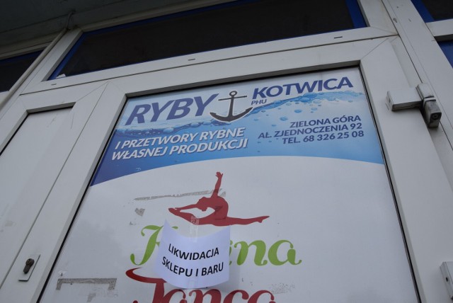W poniedziałek, 13 czerwca zaczęła się likwidacja sklepu i baru Kotwica w Zielonej Górze