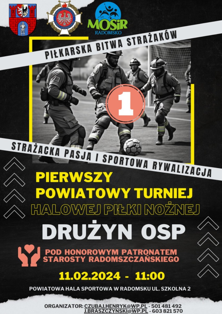 I Powiatowy Turniej Halowej Piłki Nożnej Drużyn OSP w Radomsku