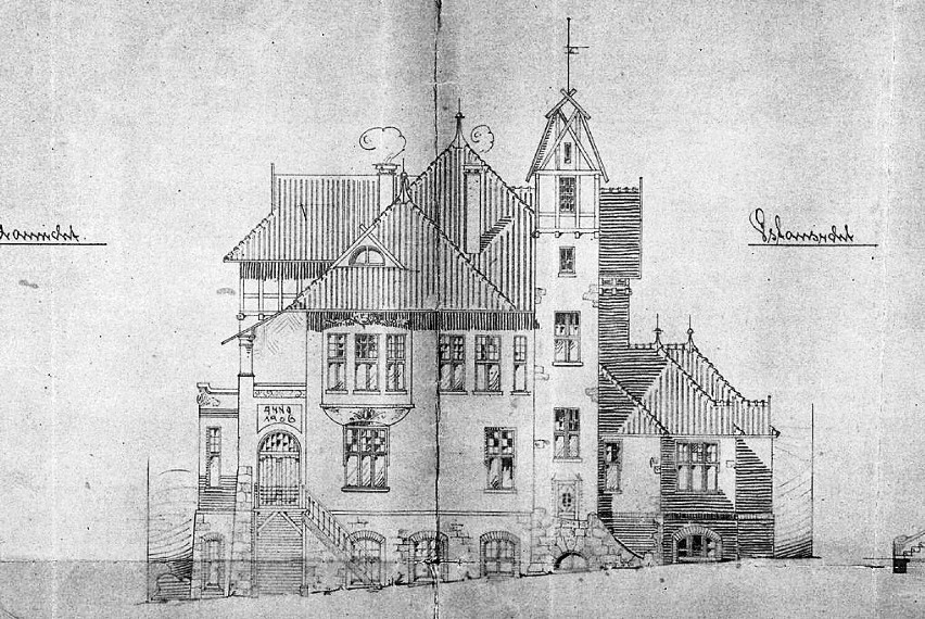 Willę przy Rybkach 59 zbudował w 1905 i 1906 roku dla siebie...