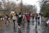 Częstochowa: Kilkadziesiąt osób wzięło udział w spacerze nordic walking w obronie praw kobiet