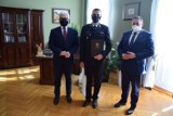 Starostowie pogratulowali nowemu Komendantowi PSP w Kościanie