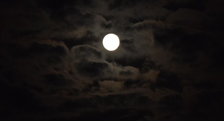 Pełnia księżyca 13.06.2022. Takie widoki udało się zaobserwować nad Wieluniem