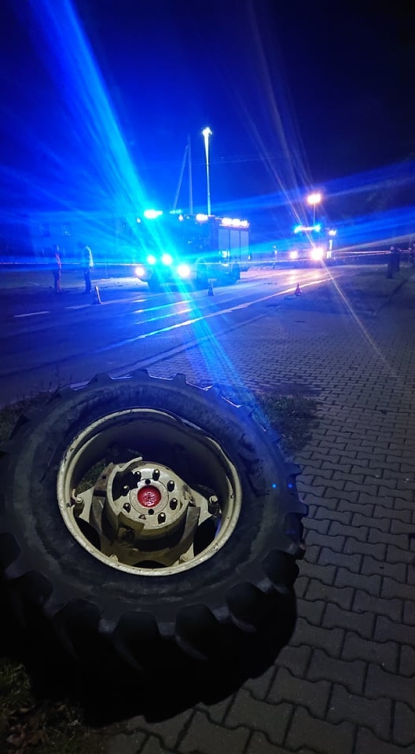 Grudzień 2019 r. W wypadku w Białej zginął 57-letni kierowca ciągnika rolniczego