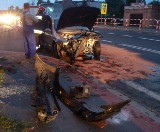 Zderzenie aut  na drodze krajowej nr 11 w Dobrej Nadziei