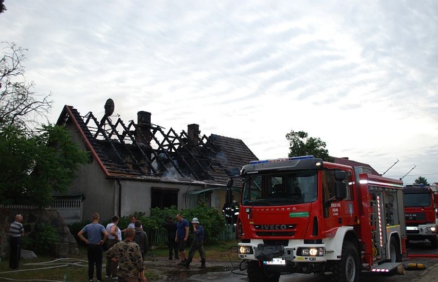 Pożar budynku mieszkalnego w Lisim Polu.