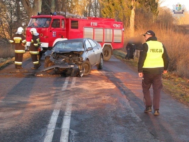 Osowiec, Białogarda. Dwa wypadki w powiecie lęborskim przez śliską jezdnię