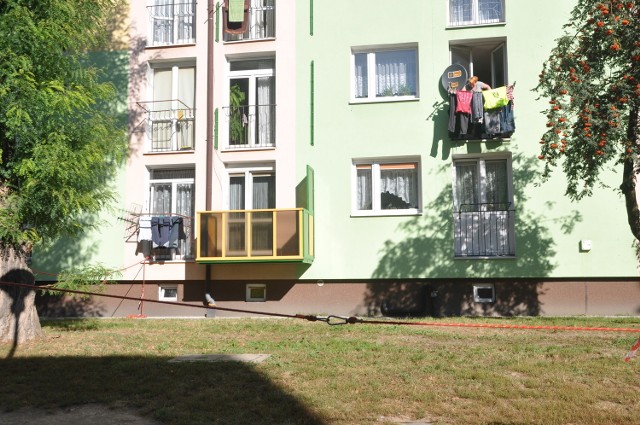 Inwestycja wzbudza spore zainteresowanie na osiedlu. Pokazano już pierwszy balkon - przy ul. Słowackiego 2a.