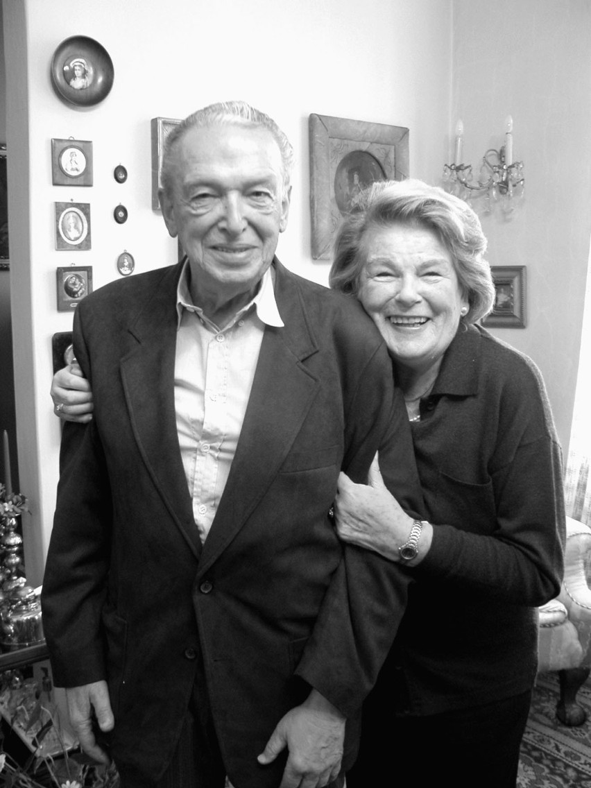 Maria Koterbska z mężem Janem Franklem. 2003 rok