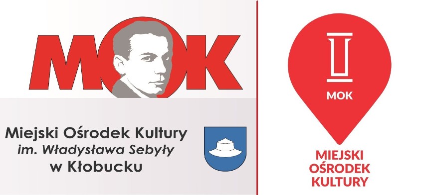 Dotychczasowe i nowe logo MOK-u w Kłobucku