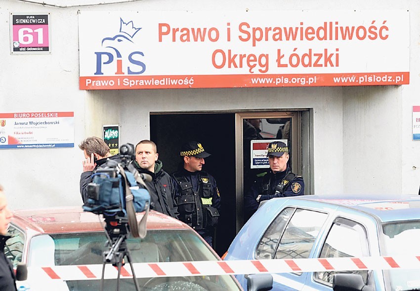 Mord w łódzkim oddziale PiS