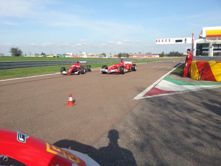 Bartłomiej Mirecki na testach w Ferrari