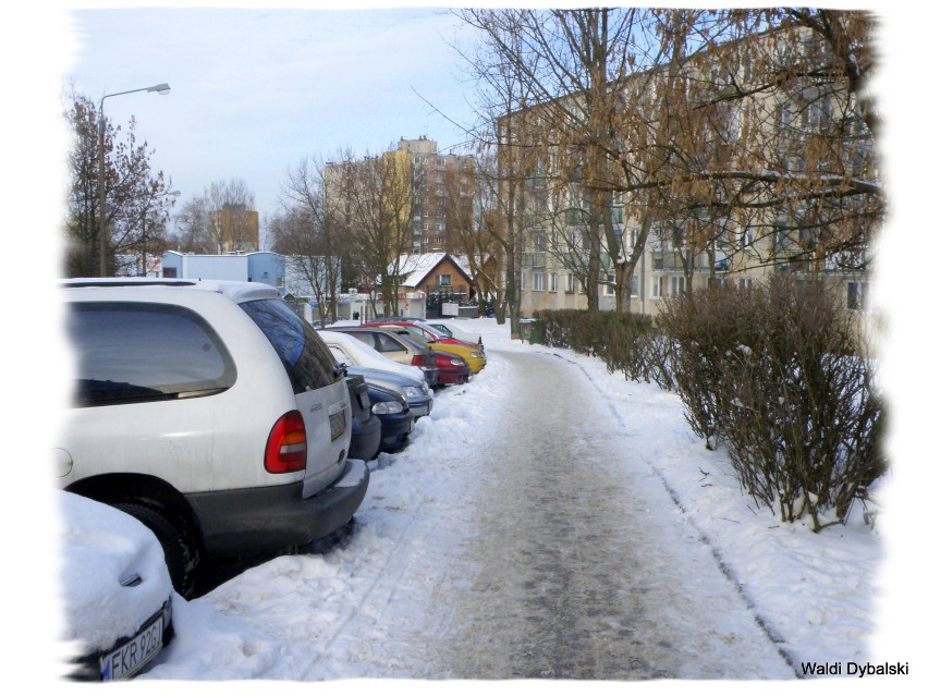 Zimna zima mocno trzyma na os. Piastowskim