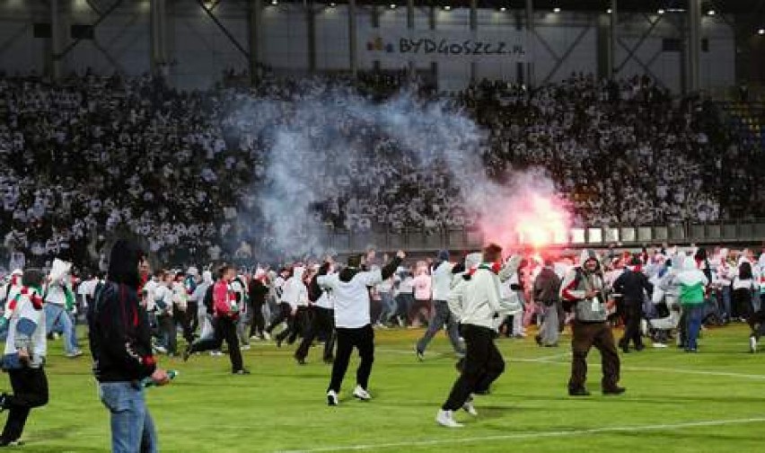 Do skandalicznych scen doszło na stadionie w Bydgoszczy po...