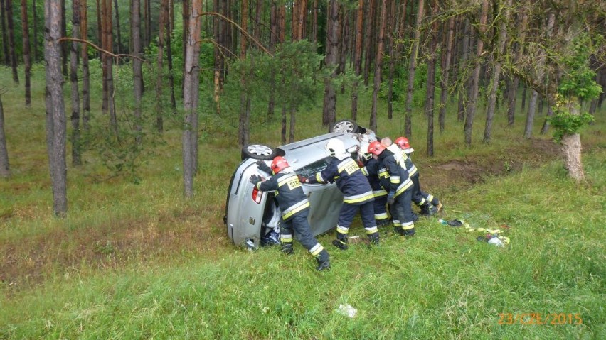 Wypadek na trasie Okonek-Podgaje