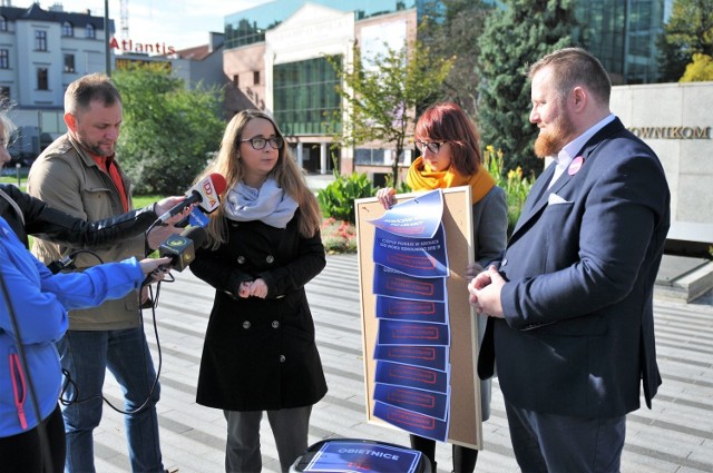 Konferencja Lewicy w sprawie niezrealizowanych obietnic PiS