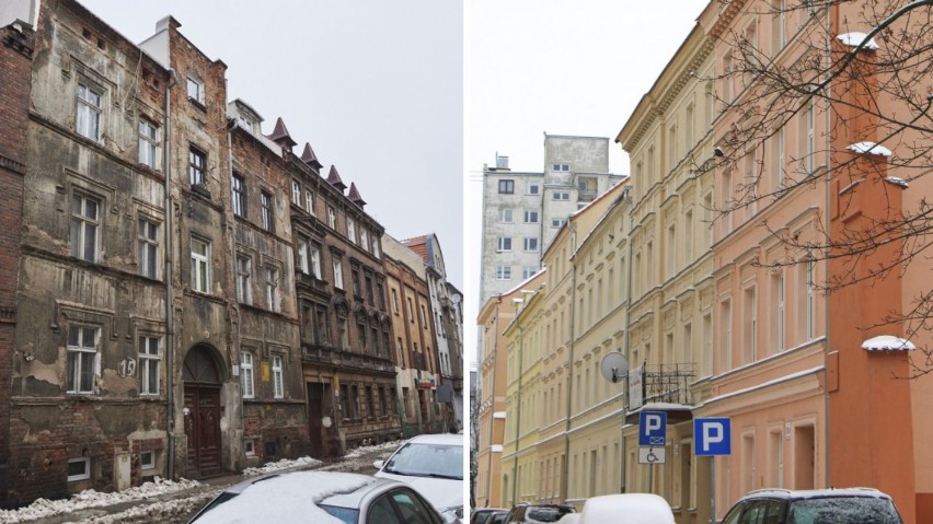 Legnica: Trwa remont kolejnych kamienic przy ul. Henryka Pobożnego. Ulica dawniej straszyła, teraz zachwyca [ZDJĘCIA]