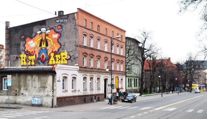Świętochłowice: Kolejny mural w mieście! Szeryf pilnuje porządku na ul. Katowickiej
