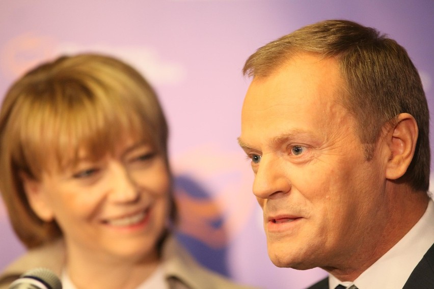 Premier Tusk poparł Hannę Zdanowską (ZDJĘCIA)