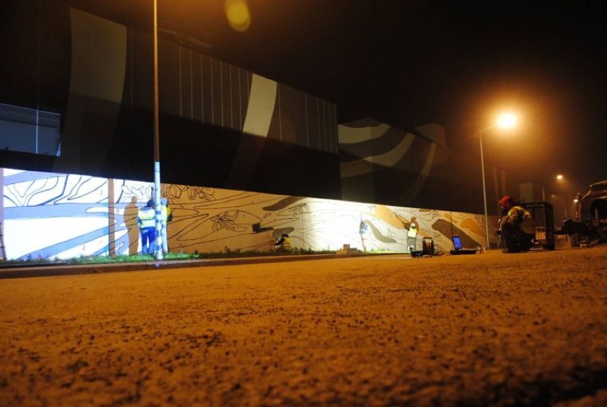 Powstaje młodopolski mural na Galerii Bronowice [zdjęcia]