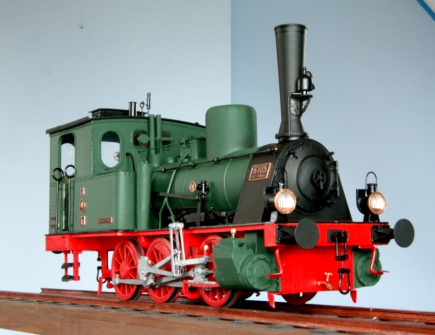 Model pociągu wykonany przez Jana Kołodzieja