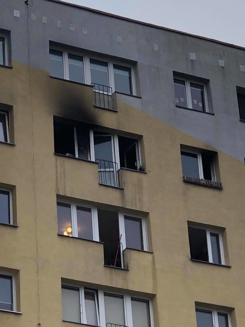 Pięć zastępów straży pożarnej gasiło ogień, który wybuchł na...